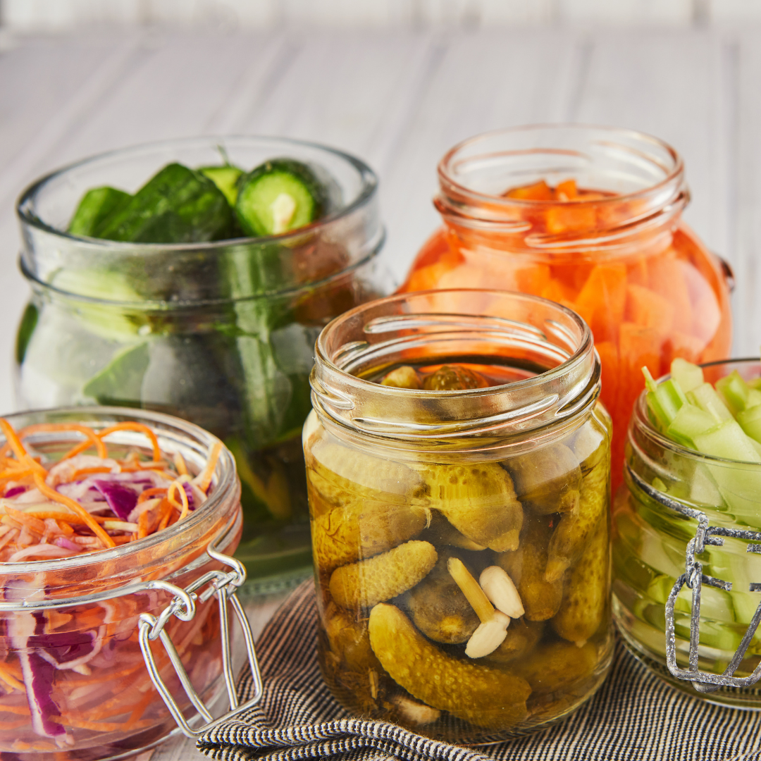 Image of jars and pickled vegetables